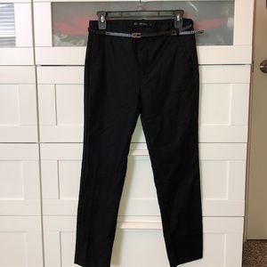 Zara slim dress pants with belt